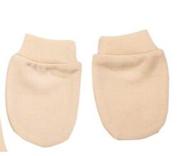 Łapki niedrapki rękawiczki niemowlęce z bawełny organicznej Me Lulu Baby 