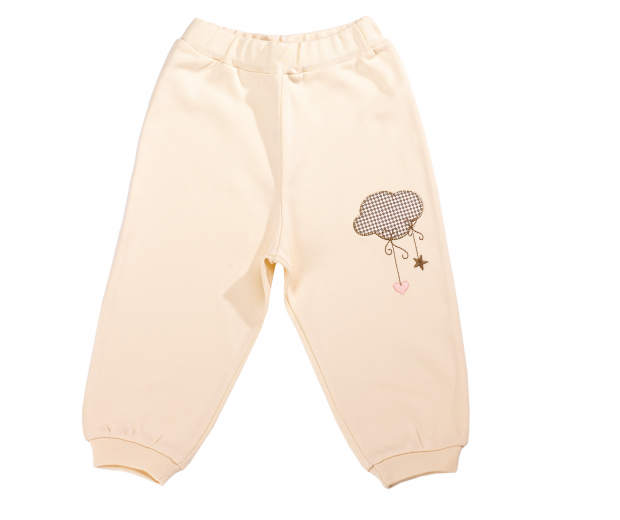 Spodenki z chmurką i gwiazdkami z bawełny organicznej 
