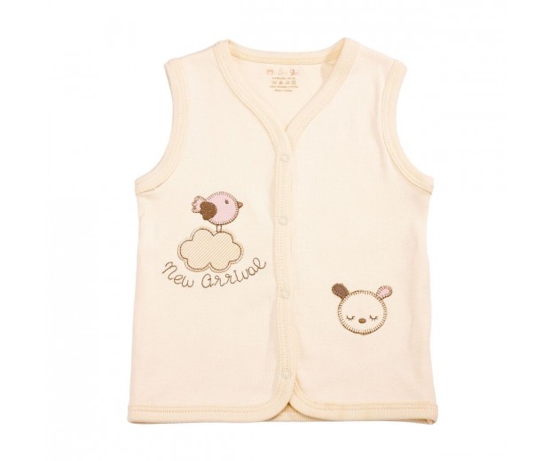Kamizelka rozpinana bawełna organiczna Me Lulu Baby
