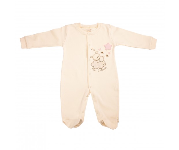 Body pajacyk z zakrytymi stópkami bawełna organiczna Me Lulu Baby 