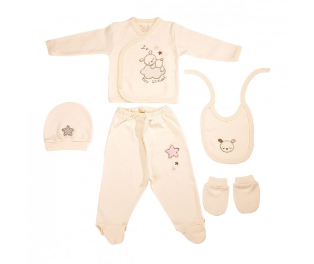 Luksusowy zestaw powitalny dla niemowlaka bawełna organiczna Me Lulu Baby