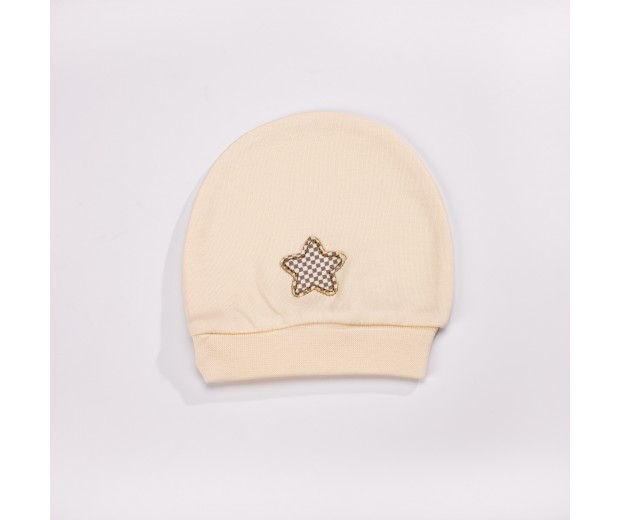 Czapeczka z gwiazdką z bawełny organicznej Me Lulu Baby