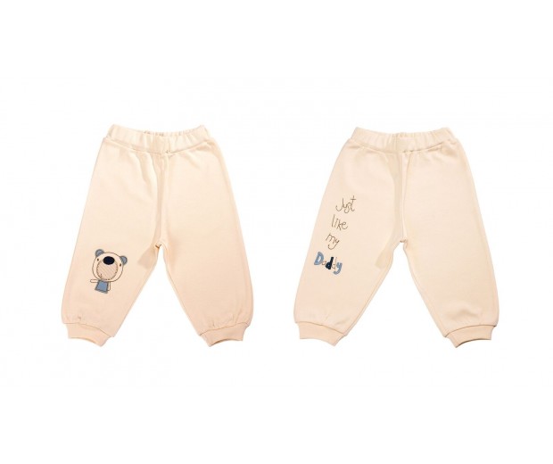 Dwupak spodenki z niebieskim misiem i spodenki just like my daddy 