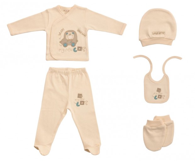 Zestaw powitalny dla małego chłopczyka z niebieskim misiem