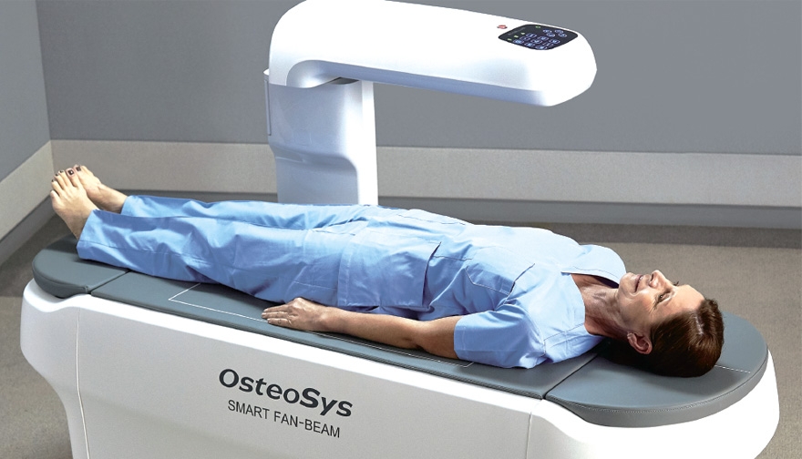 densytometr podczas badania pacjenta